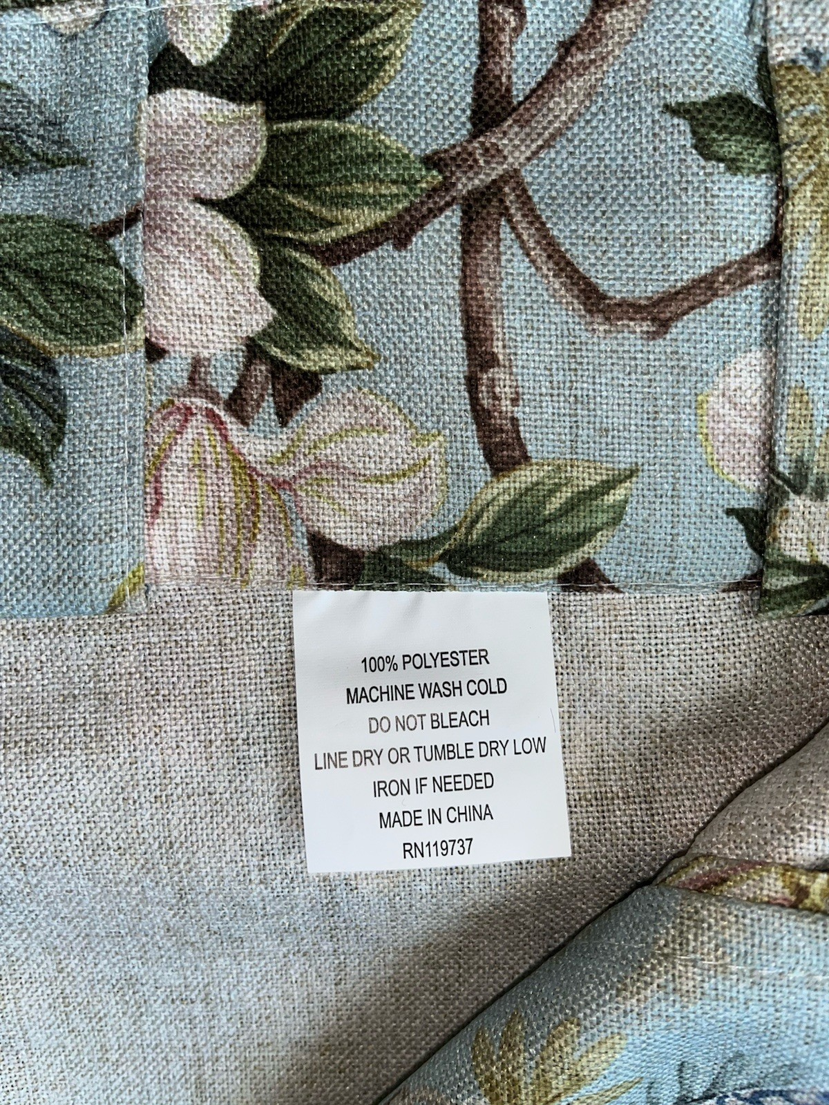 Envogue Home Curtain 2 Panel Set Size 37”x 96” Sky Blue Multicolored