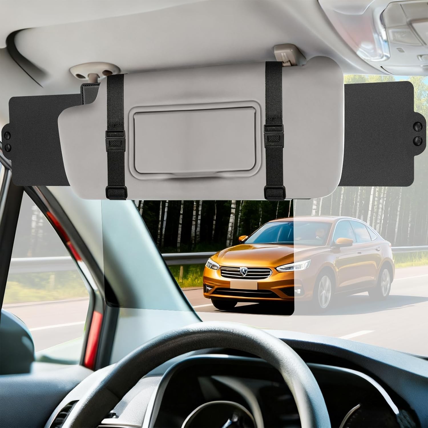 Sun Visor Extender for Car, Visor Extender Sun Blocker, Sun Visor Extension with
