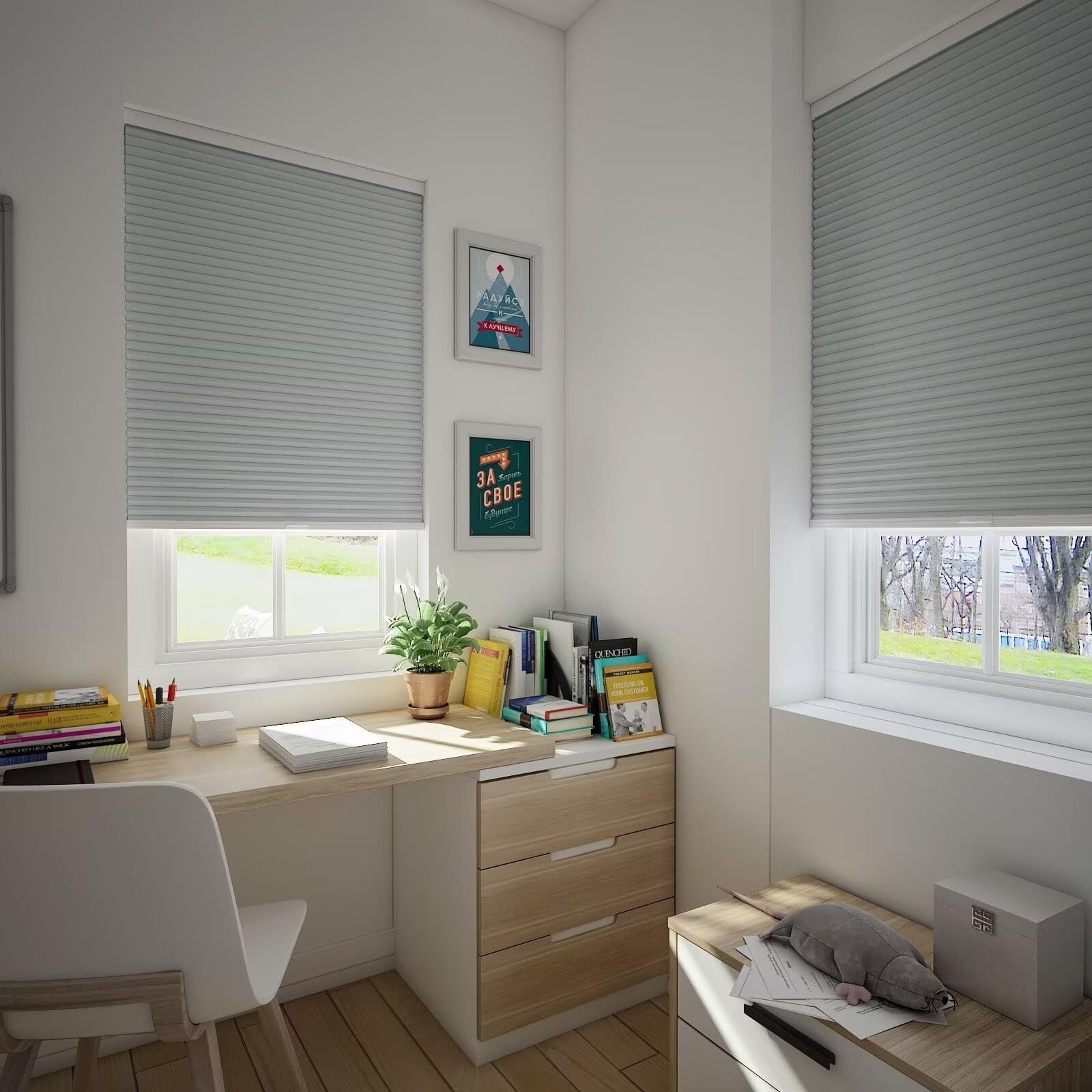 Cordless Cellular Shades, Blackout Room Darkening Black Out Honeycomb Blinds …