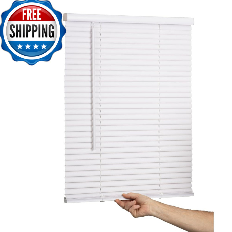 Lotus & Windoware Lotus Windoware Cordless Mini Blind 1 Vinyl Slats 46 Wide X