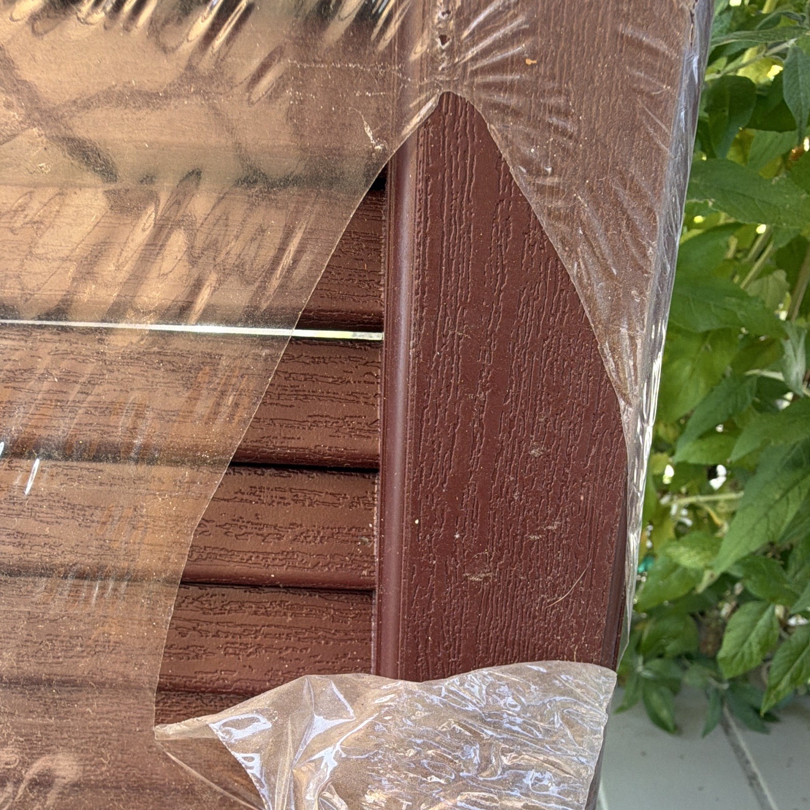 Severe Weather Louvered Vinyl Shutter Bordeaux 15×59 Hidden Tilt Rod 233086
