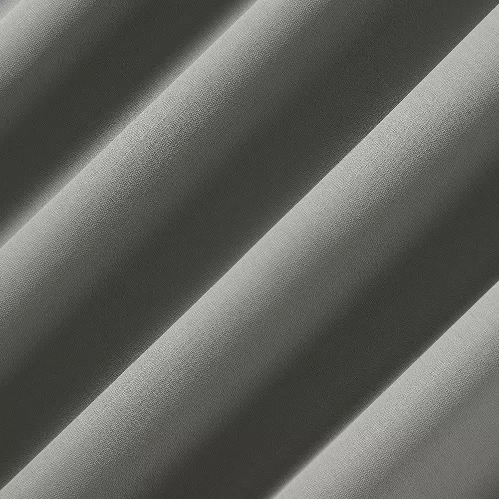 Kinnear Textured Gray Polyester 40 In. W X 84 In. L Rod Pocket Blackout Curtain