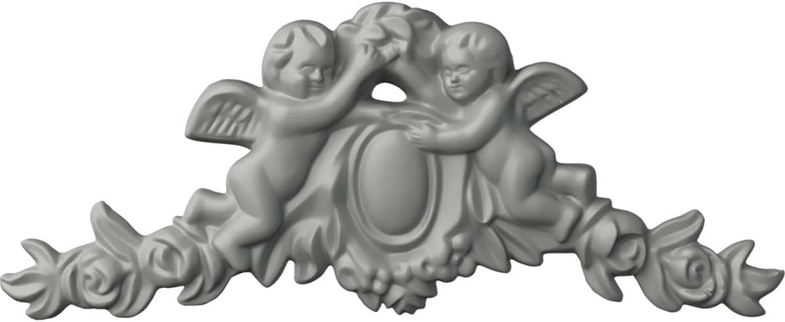 Ekena Millwork ONL07X03X01AN Angel Urethane Onlays, 6 1/2″W x 2 5/8″H x 1/2″P…