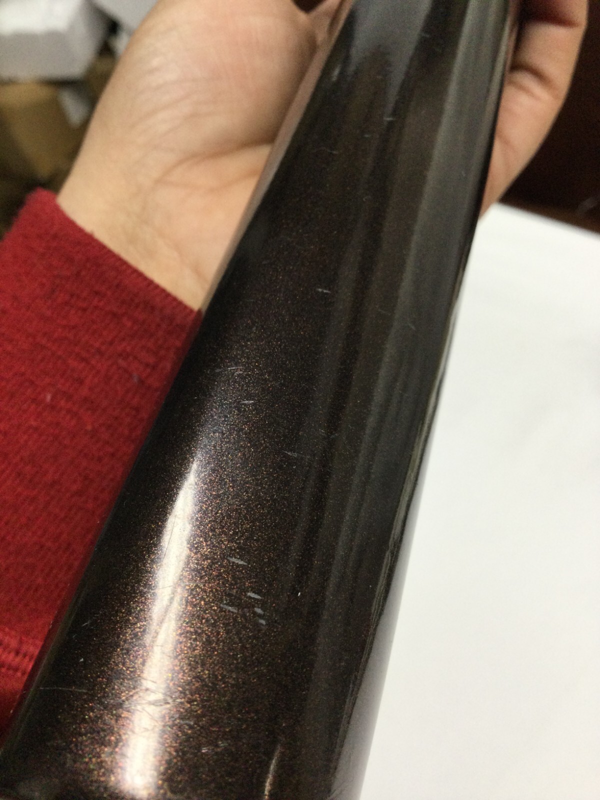 Sold By The Foot up to 6 ft – 1 3/8” Rod Pole Curtain Drapery – chocolate brown