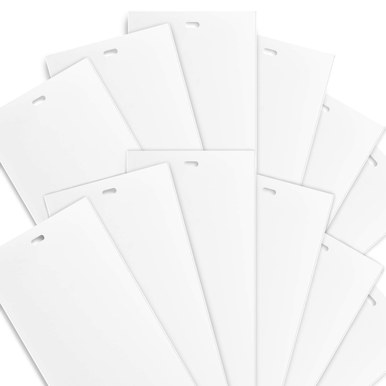 White Vertical Replacement Blinds Slats Sliding Door Window Patio (12 Pack)