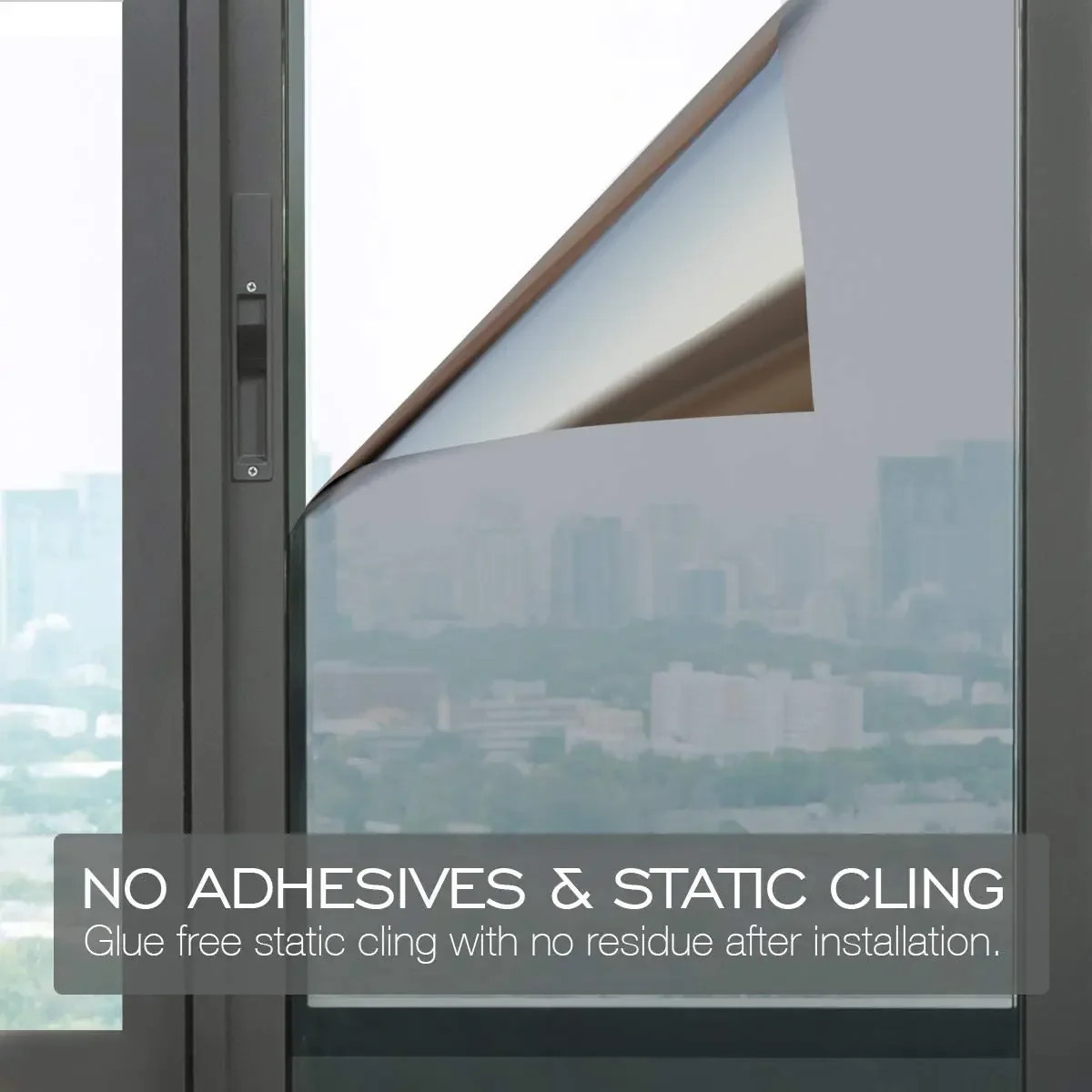 One Way Mirror Window Film Privacy Reflective Heat Control Sun Blocking Tint