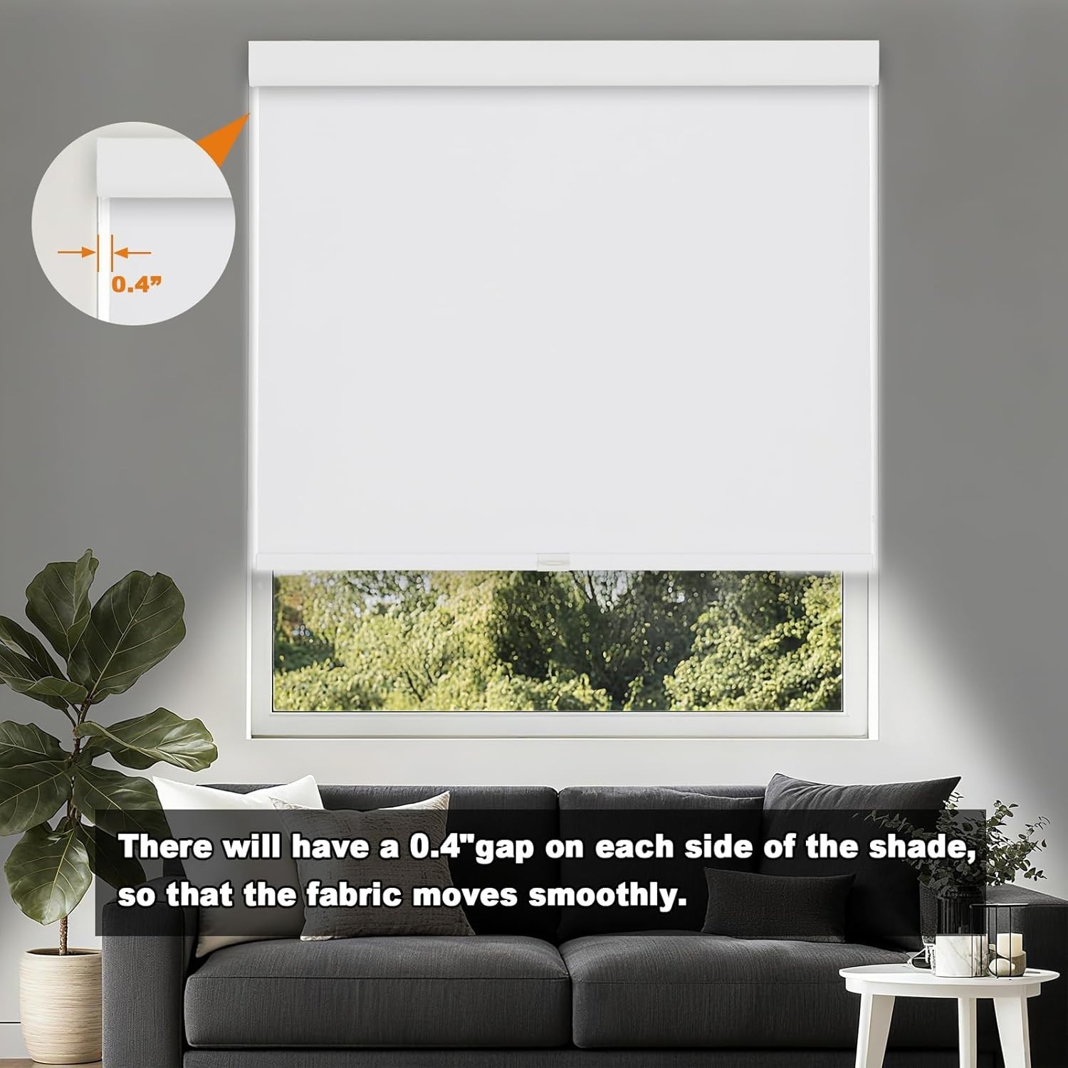 NEW Cordless Blackout Roller Shades for Windows Room Darkening Sz 23W x 72H