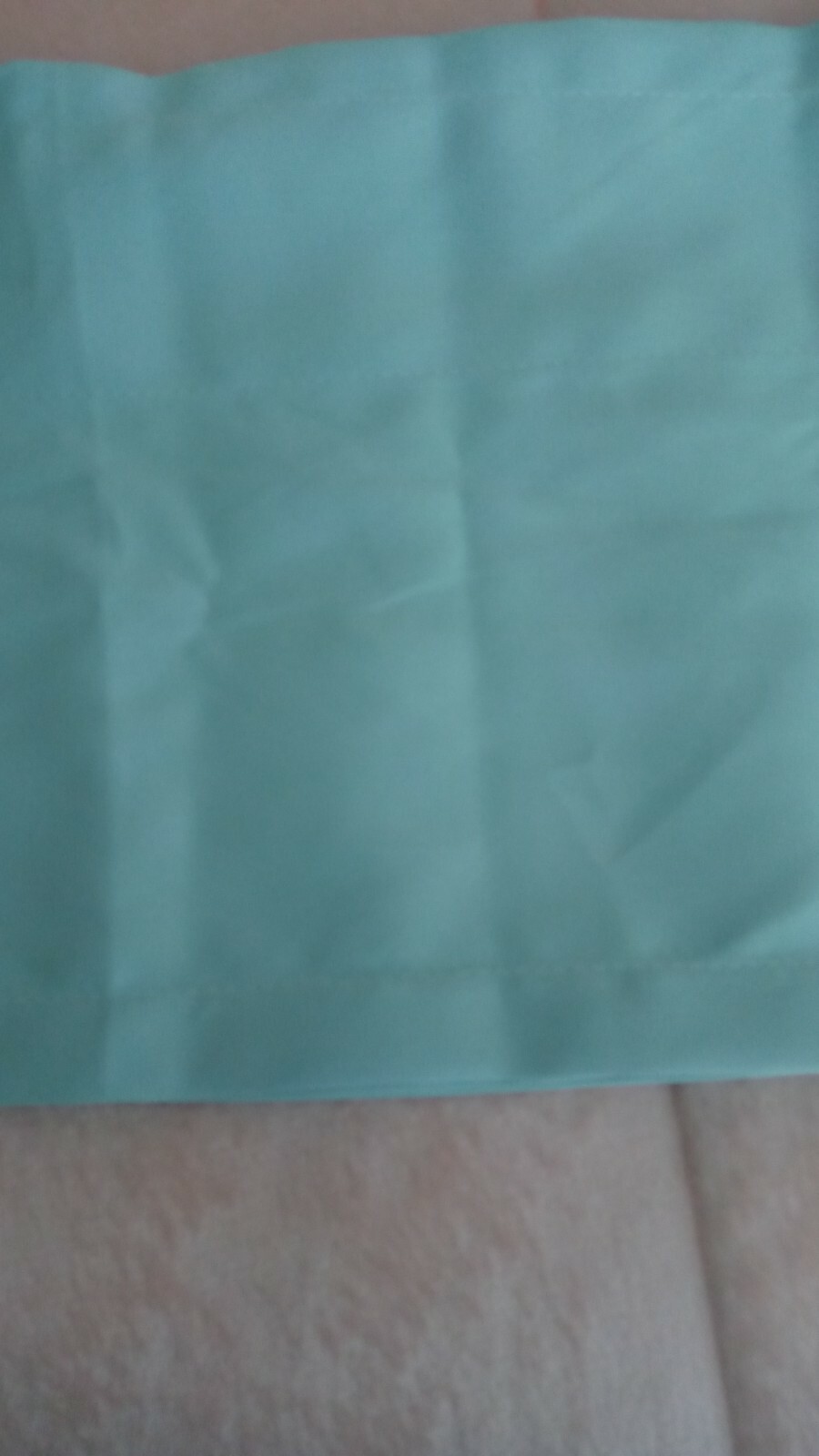 Valance, Turquoise,/Aqua 2 panels, 12″x 42