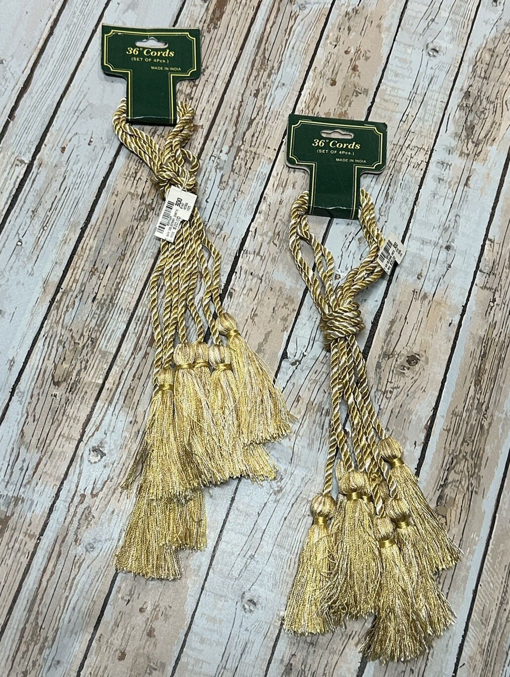 Vtg Lot 39 Assorted Gold Brown Grey Beige TASSELS Home Decor Tie Backs Holdbacks