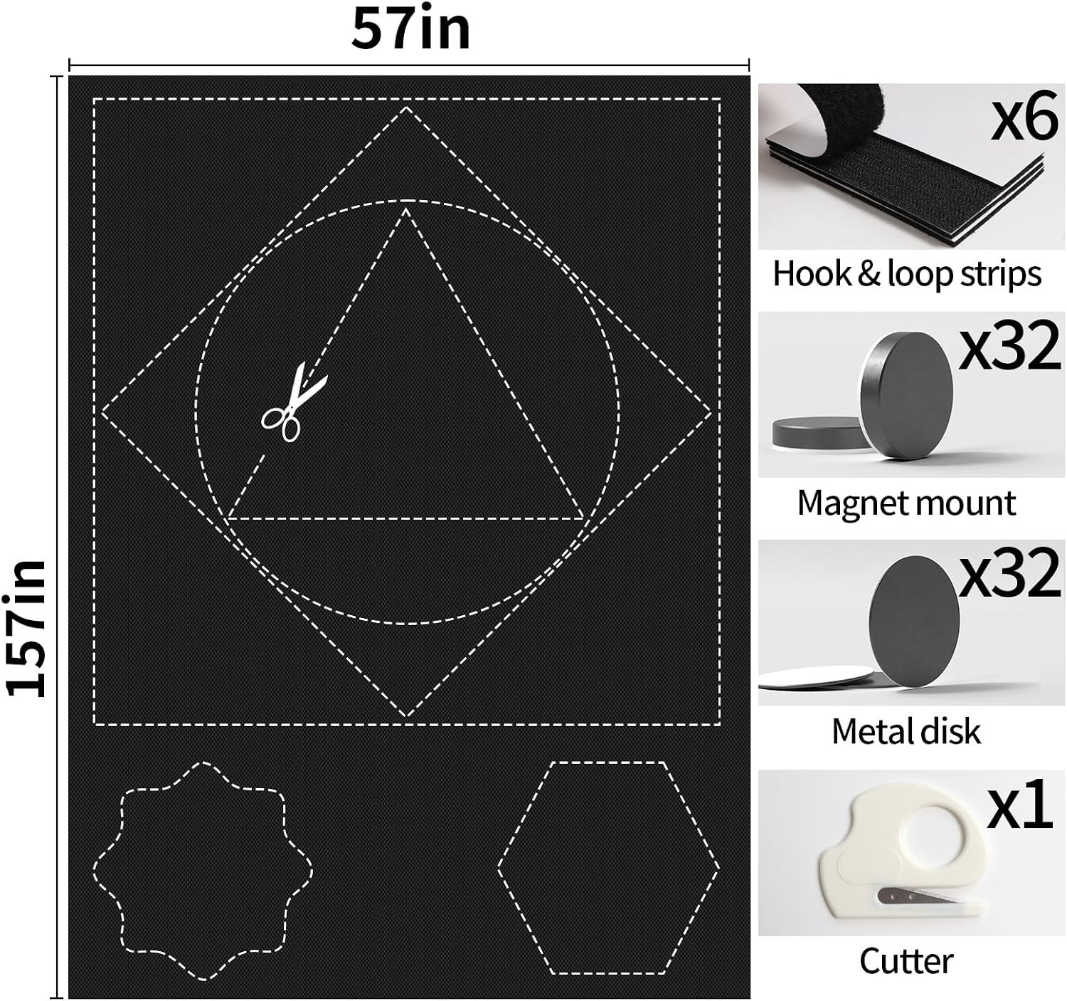 Cuttable Blackout Blinds – Easy Magnetic Installation