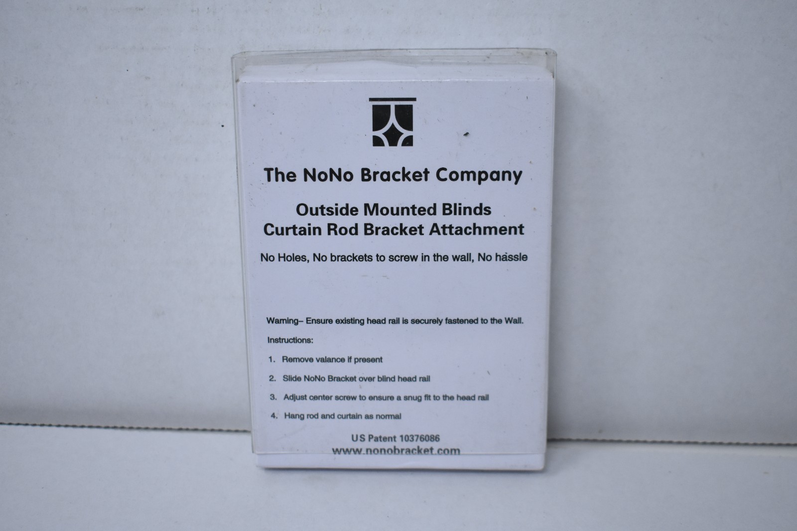 NoNo Bracket Curtain Bracket Attachment For Outside Mount Vertical Blinds Satin