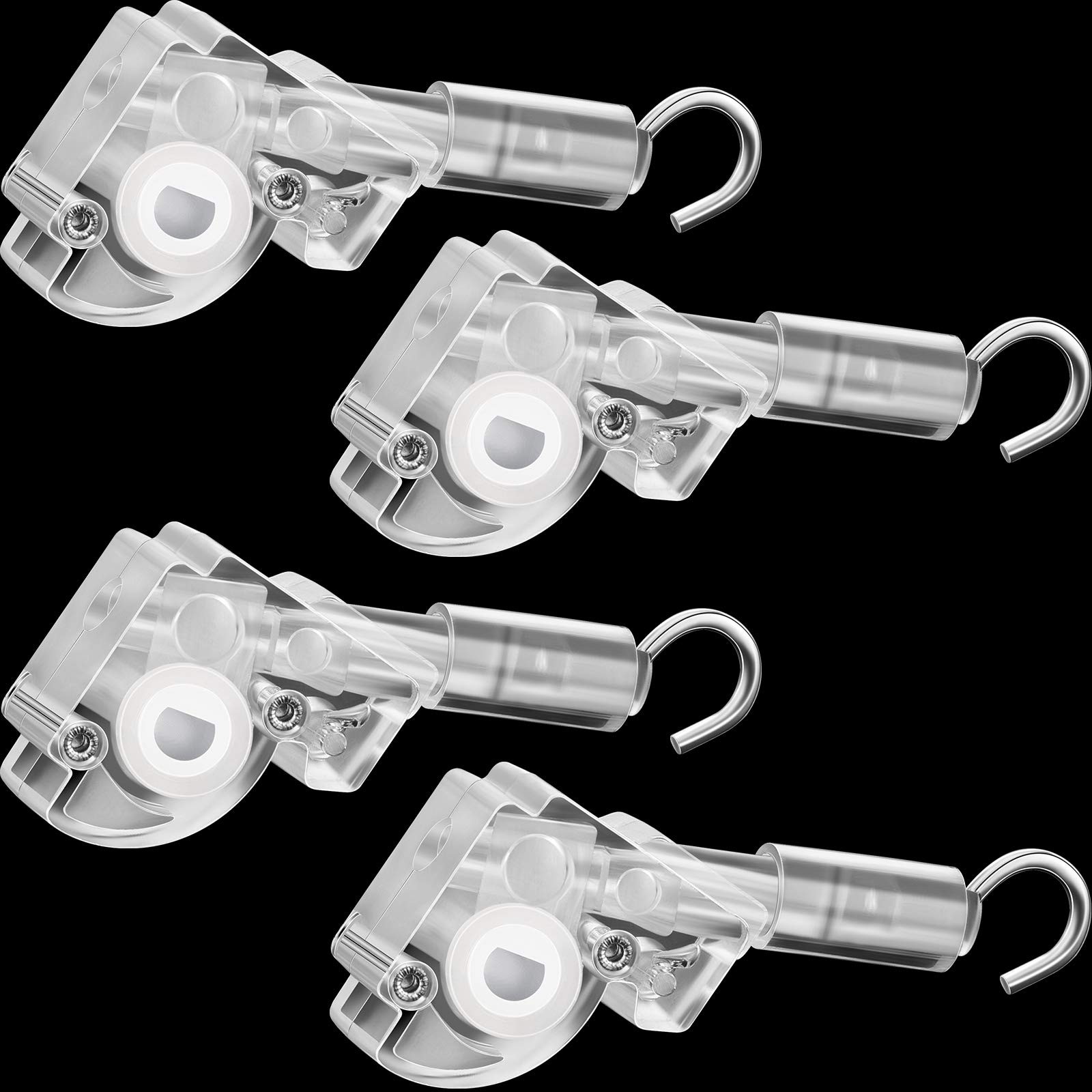 4 Pieces Blind Wand Tilter Control for 1 Inch Mini 1 Inch, Transparent