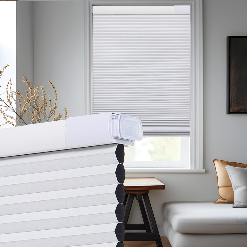 Tonature Upgrade No Drill No Tools Cellular Shades For Indoor Windows 38Mm