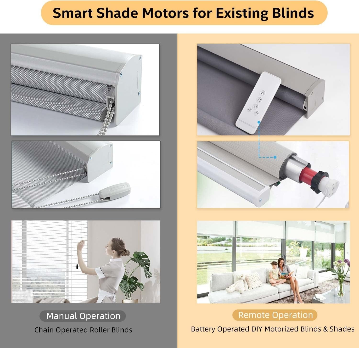 Motorized Roller Shade Opacity: Blackout