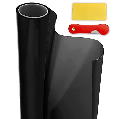Car Window Tint Film for Auto Sun Shade Roll 15% VLT Black Universal Fit Width