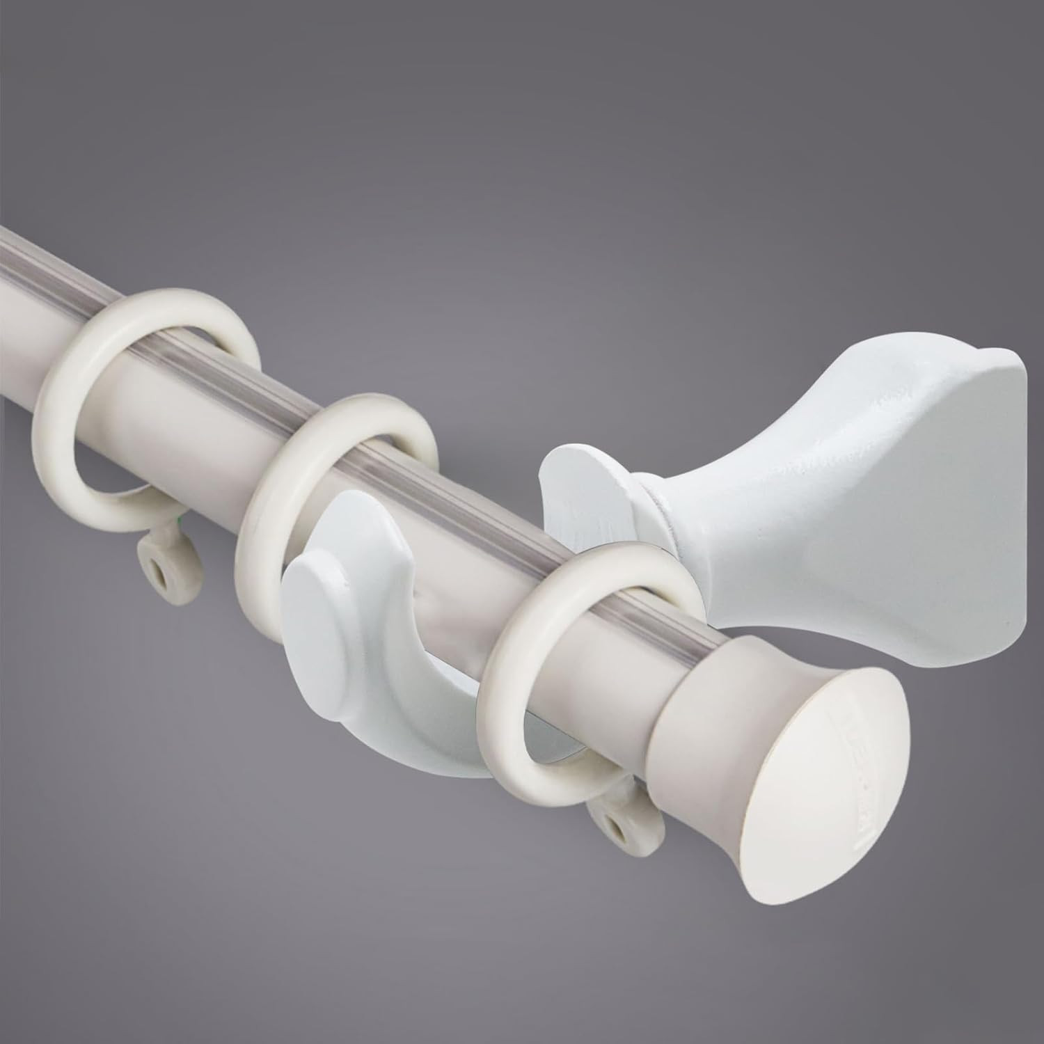 Wood Curtain Rod Brackets,White Support Bracket,Window Curtain Hooks for Curtain