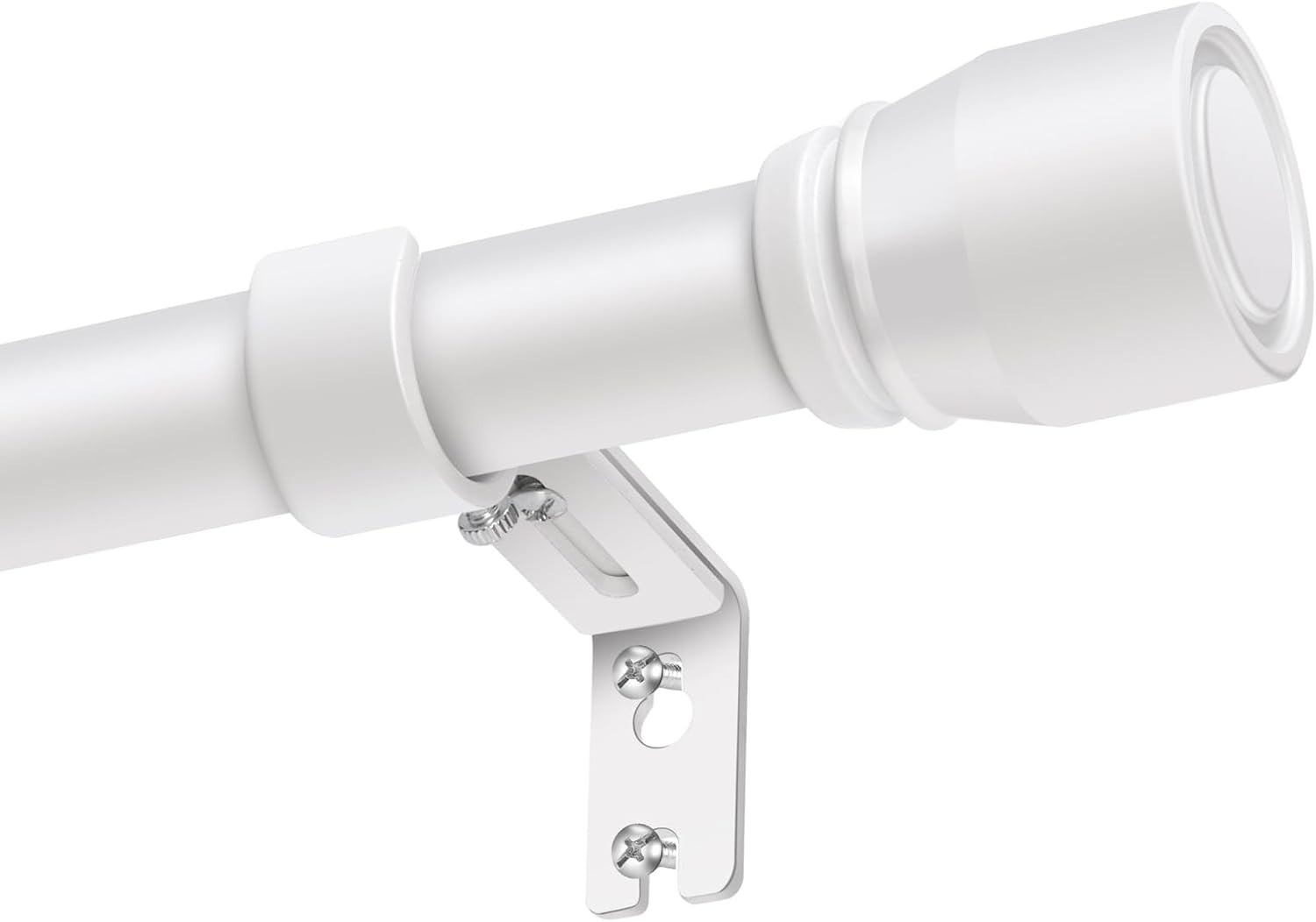 1” Diameter Curtain Rods Itself is 30 to 90 inch 1 Pack Fit 30-84 inch Window…