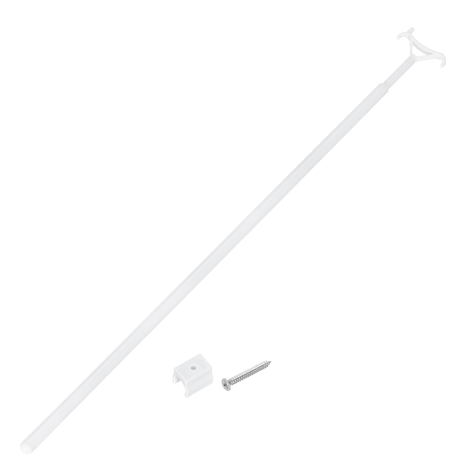 29″-53″ Draw Rod for Cordless Blinds, Window Shades Up and Down Rod, White