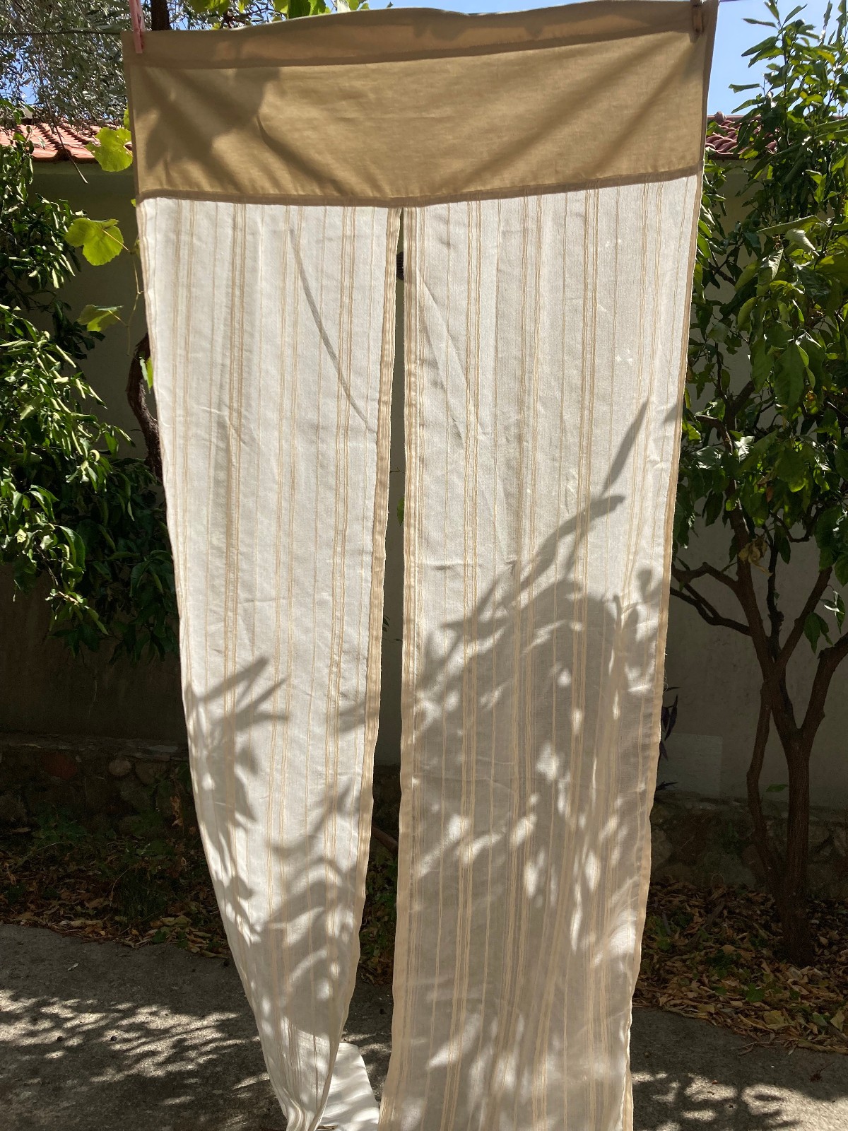 Boho Sheer Door Curtain 36×84 Cotton Noren Shabby Chic New
