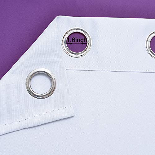 Light Blocking Gradient Color 52″W x 84″L (Pack of 2) Purple and Greyish White