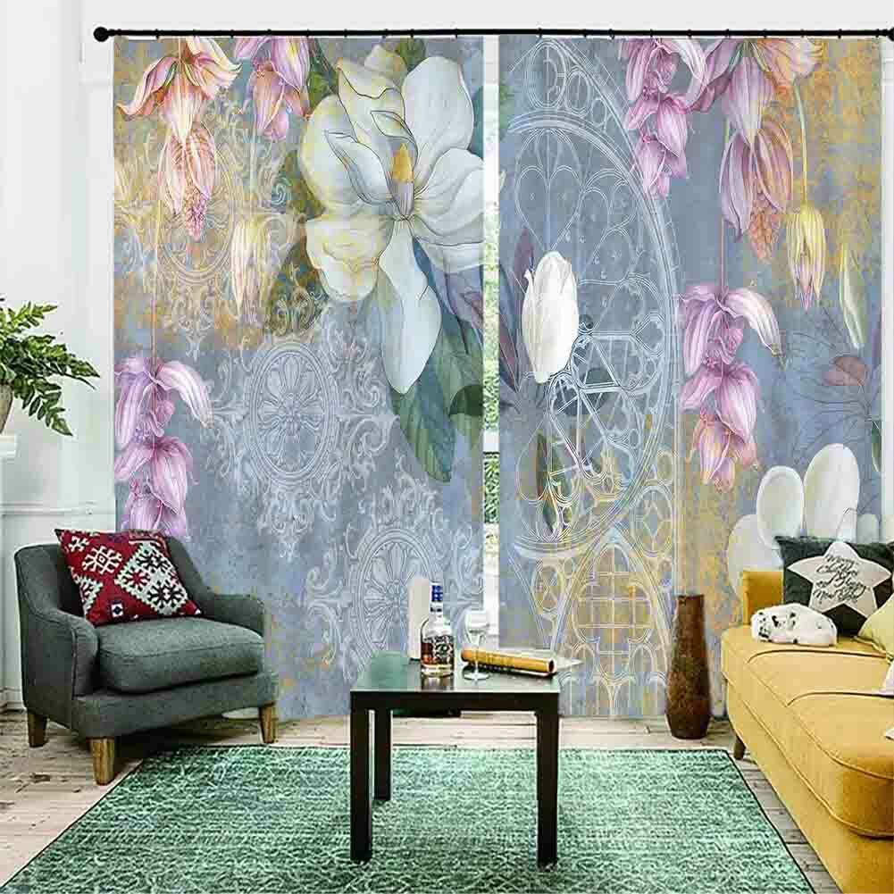 Net Ring Condolences 3D Curtain Blockout Photo Printing Curtains Drape Fabric