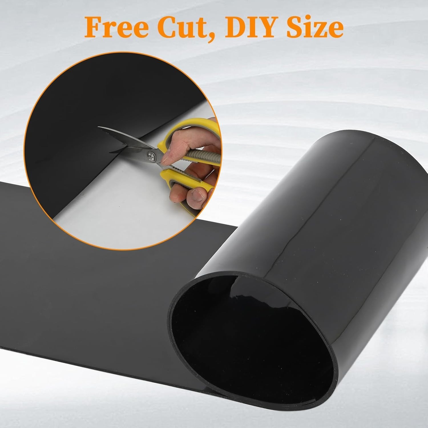 164Ft Commercial Plastic Strip Door Curtain Black PVC Strips Curtains Vinyl Bulk