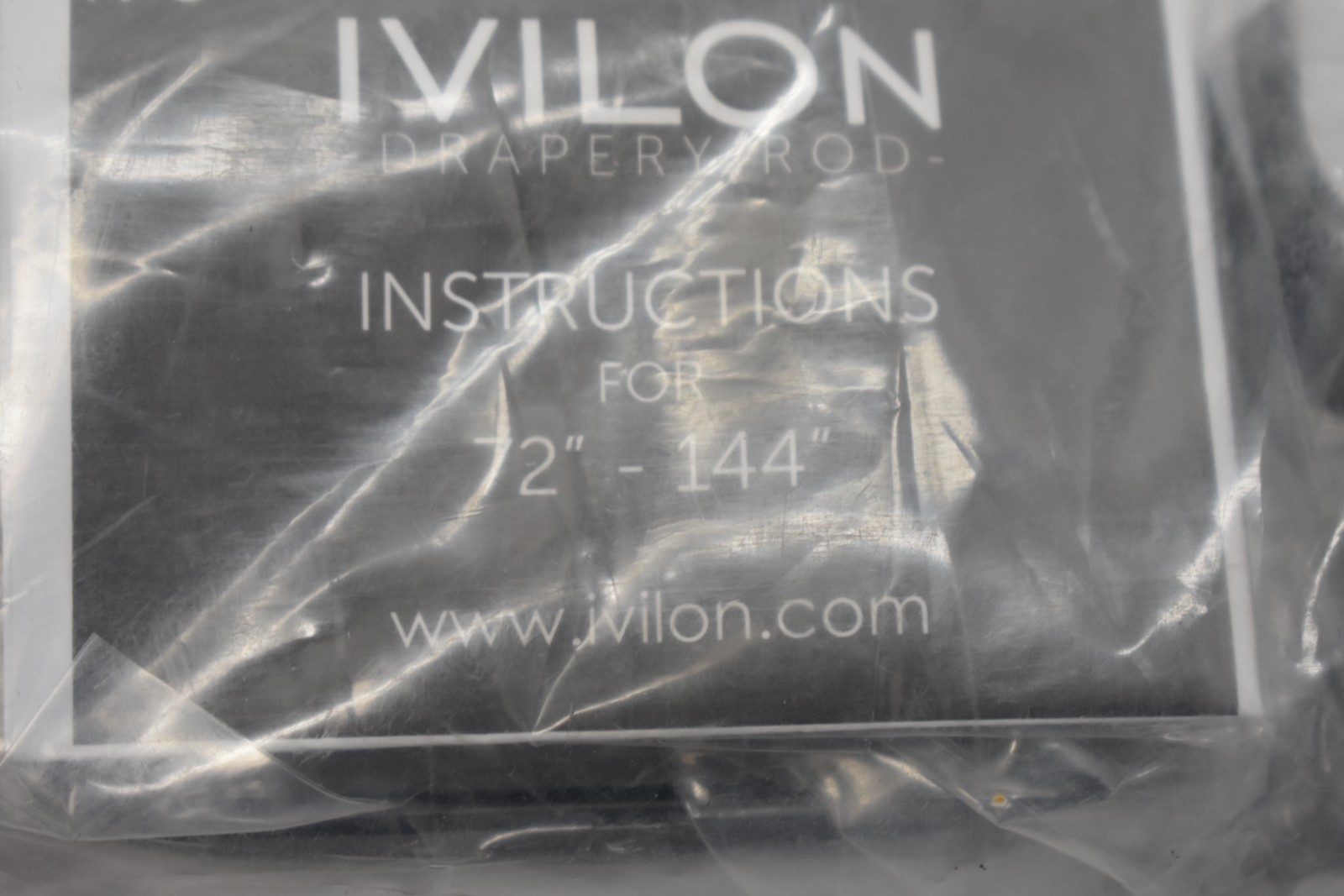 vilon IV-8 Drapery Rod Holder Mounts Matte Black 4 Piece Set For 72″ To 144″ Rod