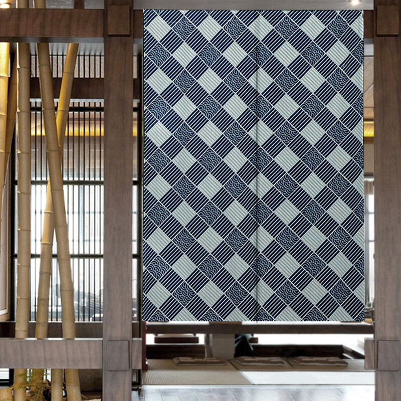 Japanese Noren Door Curtain Tapestry Room Divider Doorway Banner Hanging Drape