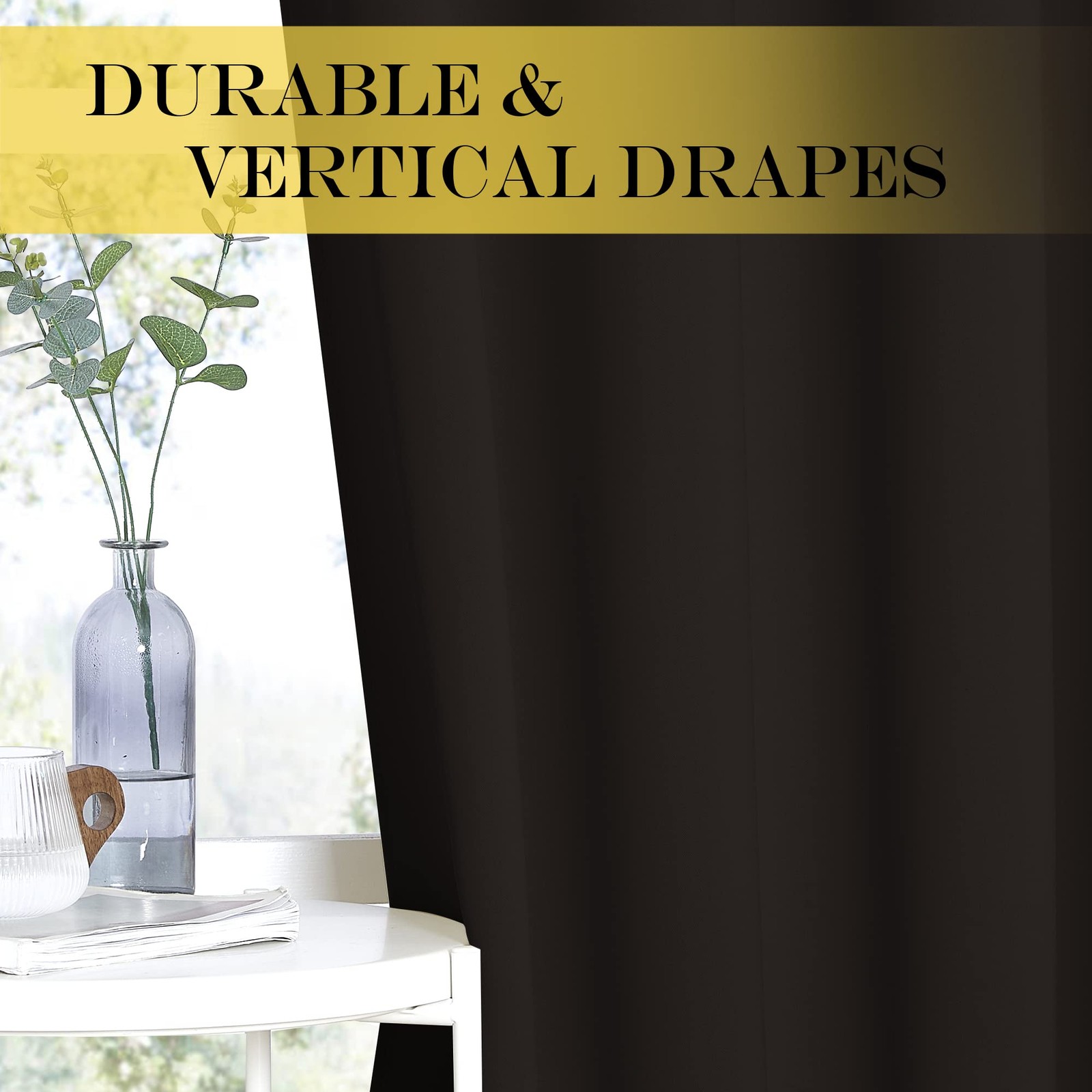 Sliding Glass Door Curtains – Thermal Insulated, Vertical Blinds, 100″x84″ To…