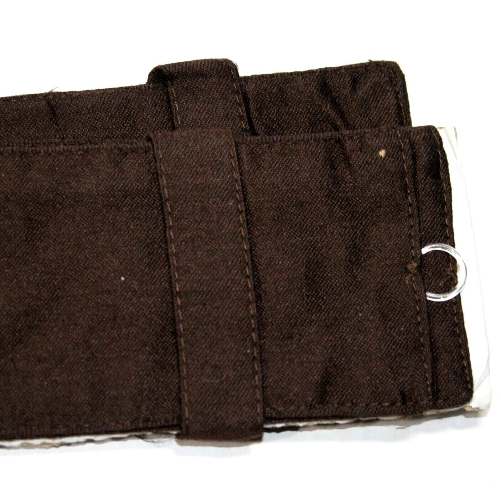 JCPenney Easton Curtain Tiebacks Brown 3×25 Rayon Acetate Dry Clean Pair