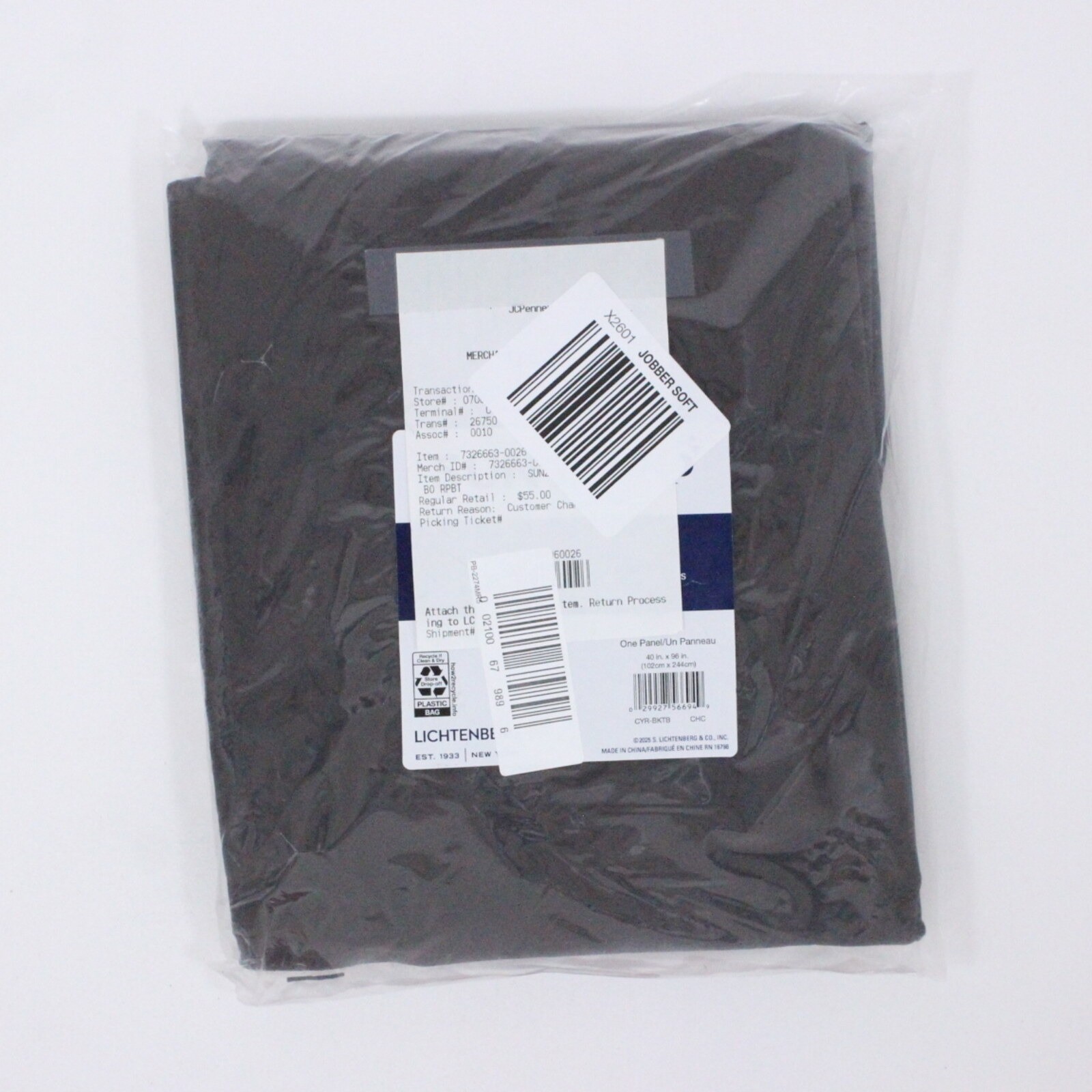 Sun Zero Cyrus Blackout Curtain Panel 40″x96″ Chocolate Rod Pocket Back Tab