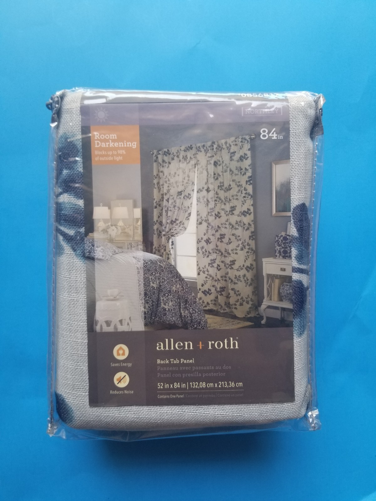 ALLEN + ROTH BACK TAB PANEL ROOM DARKENING ONE PANEL NEW