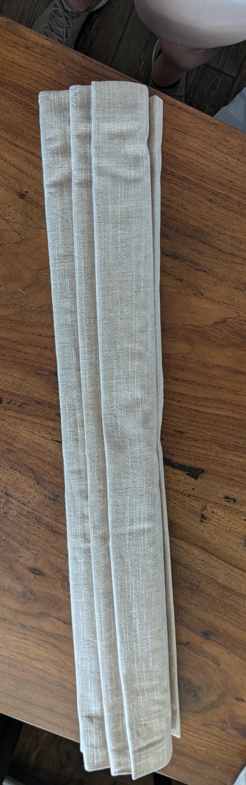 POTTERY BARN Emery Linen Cordless Blackout Shade-32×64″-Oatmeal-OPEN BOX