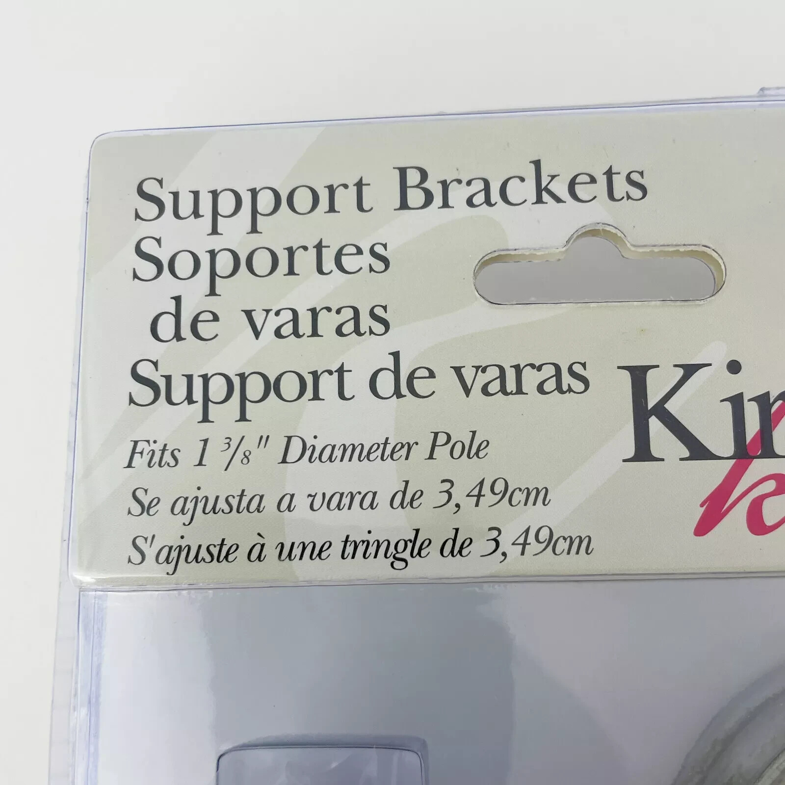 Kirsch Support Brackets For 1 3/8″ Pole Aged Pewter Pair