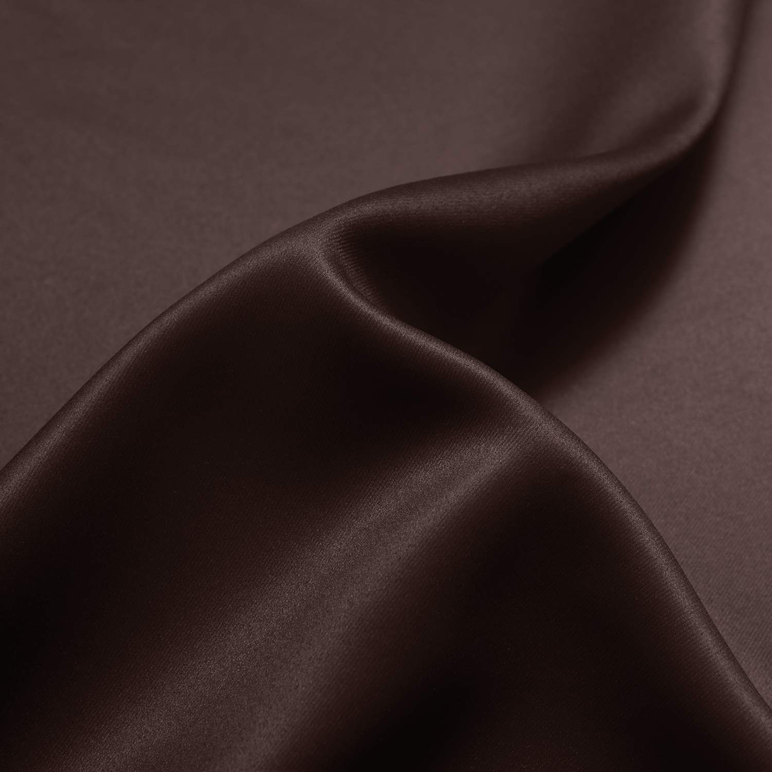 Brown Ombre Rod Pocket Curtains for Bedroom,52Wx84L