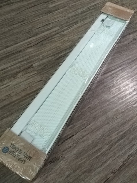 New Sealed Faux Wood Blinds White 2″ PVC w/ Cord Stop Fast US Ship Multiple Size