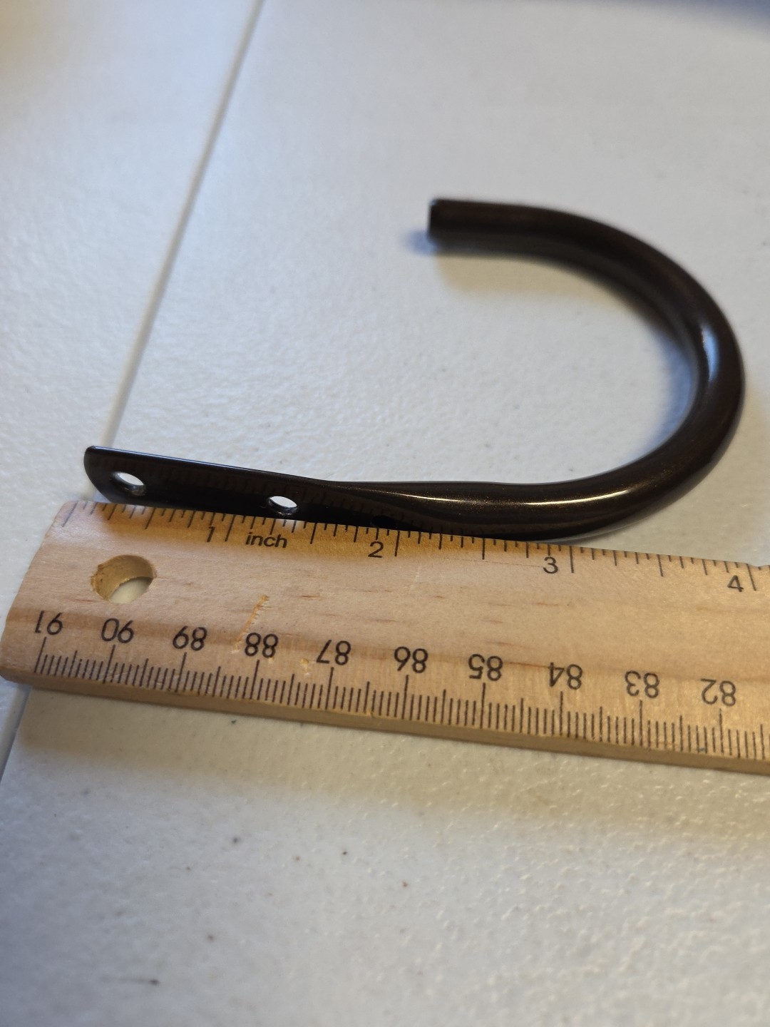 Metal Curtain Drapery Tie-back Hooks, Cage Design. Dark Brown, Hardware New