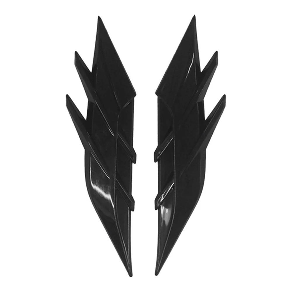 2pc Portable 3D Shark Gill Air Vent Side Wing Sticker fits Most Cars Trucks SUVs