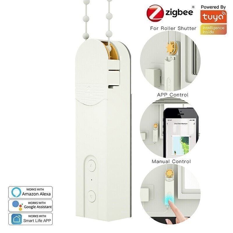 ZigBee Smart Motorized Roller Blinds Drive Motor Hub Tuya Smart Life APP Control