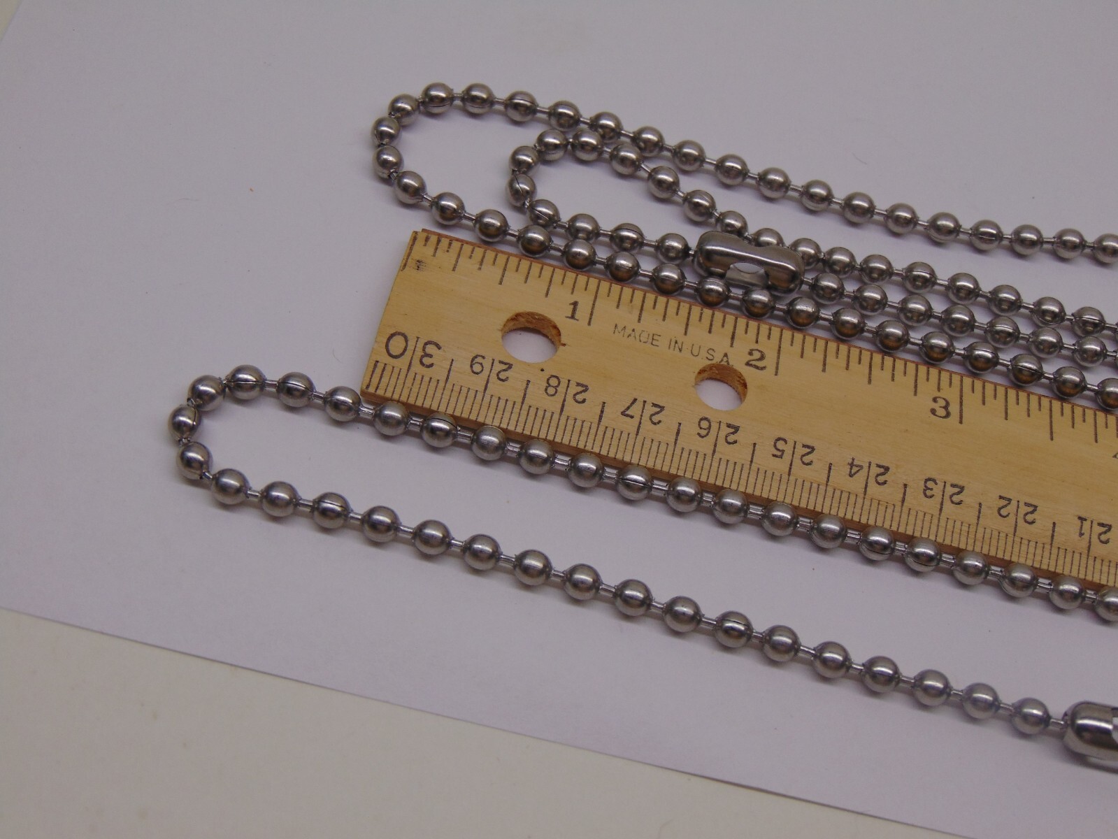 Roller Shade replacement chain 4.5mm Stainless Steel Ball Bead #10 + connectors