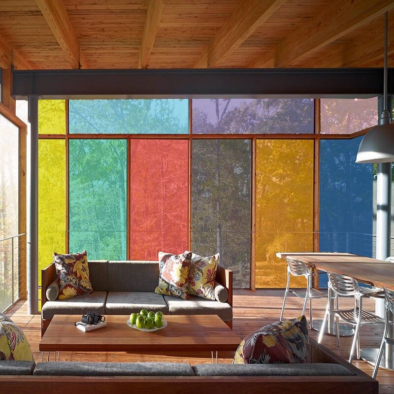 Colorful Window Tinting Film Clear Decorative Home Mall Glass Decor Stickers