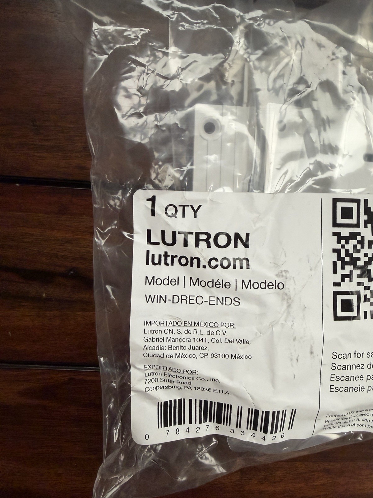 Lutron Win-Drec-Ends Drapery Recessed System End Caps WSL-DREC-I