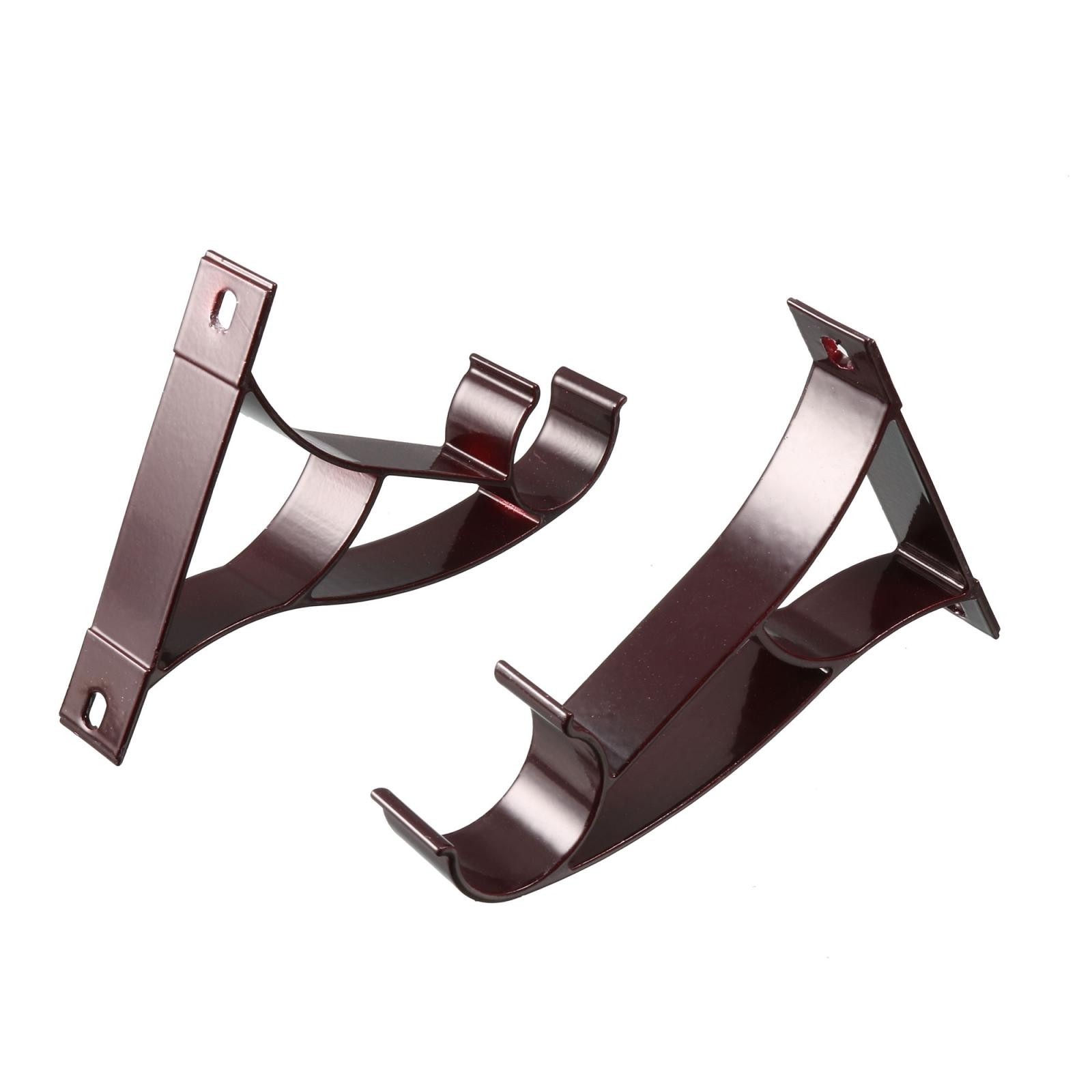 2 pcs 1″ Dia Drapery Curtain Rod Holders Bracket Into Window Frame Rod Bracket