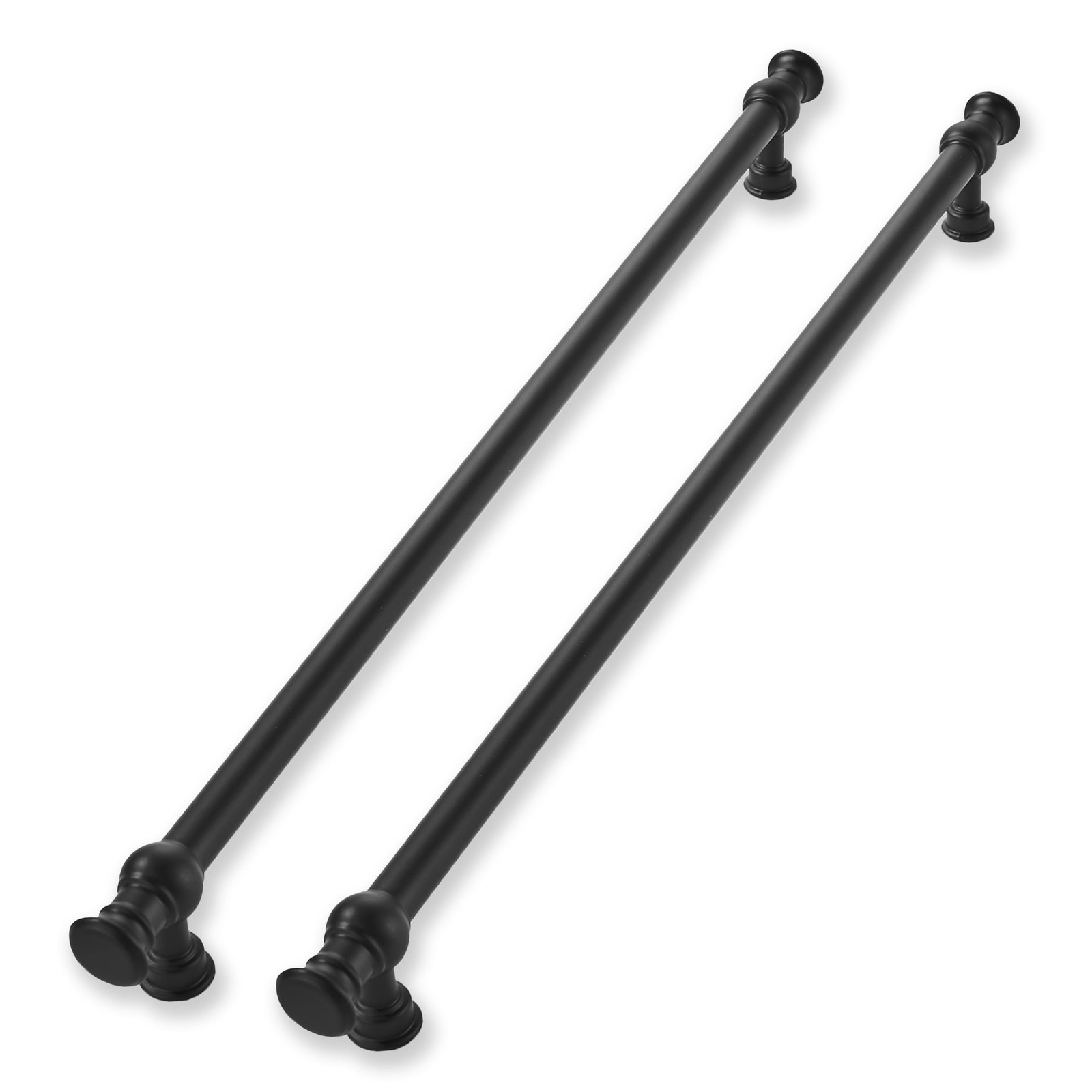 2 Pack 12 Inch Hole Center Matte Black Cabinet Pulls-Heavy Duty Solid Cabinet…