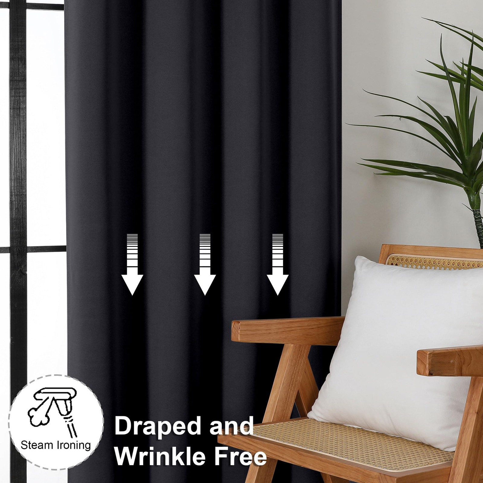 Ava Blackout Extra Long 10ft Curtains for Patio 120 Inches Long 2 Panels Set,…