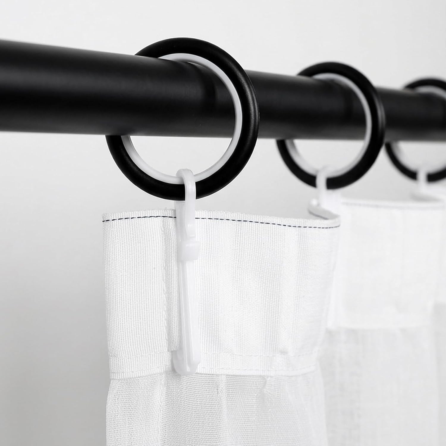 50 Pcs Plastic Curtain Hook Adjustable Pinch Pleat Curtain Hooks Heavy Duty