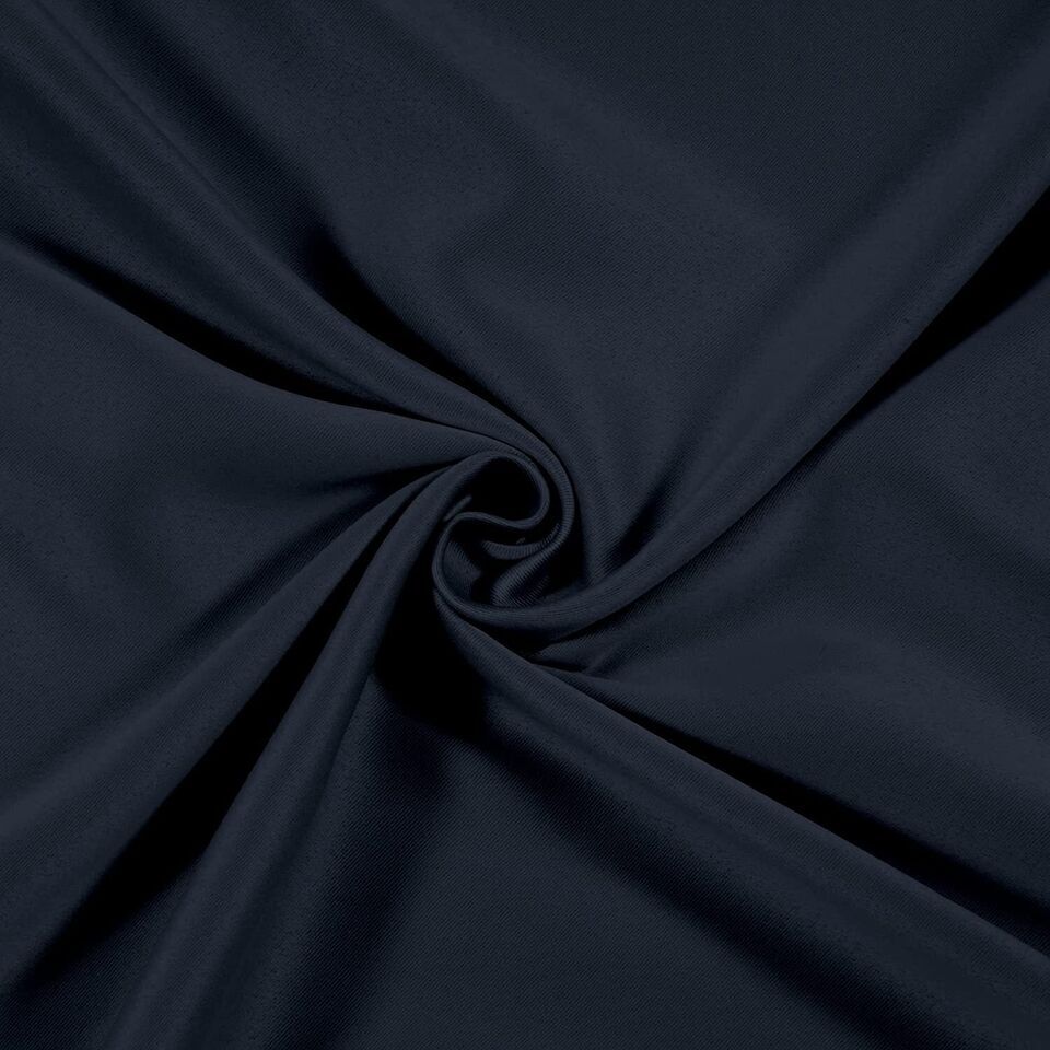 2 Piece Blue Room Darkening Blackout Grommet Door Window Curtains Set 5 7 9 Feet