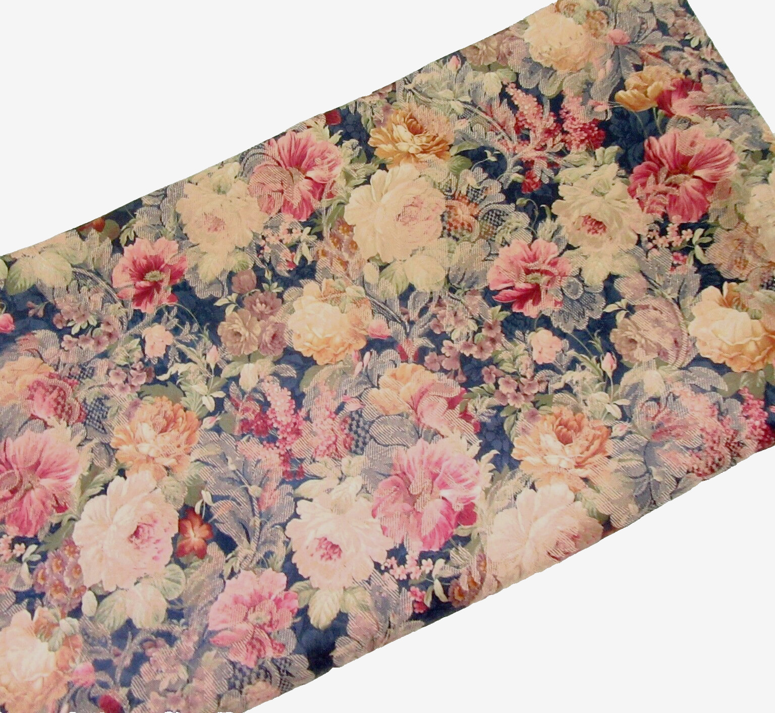 JCPenney Natasha Rose Floral Brocade 51 x 212 Scarf Valance