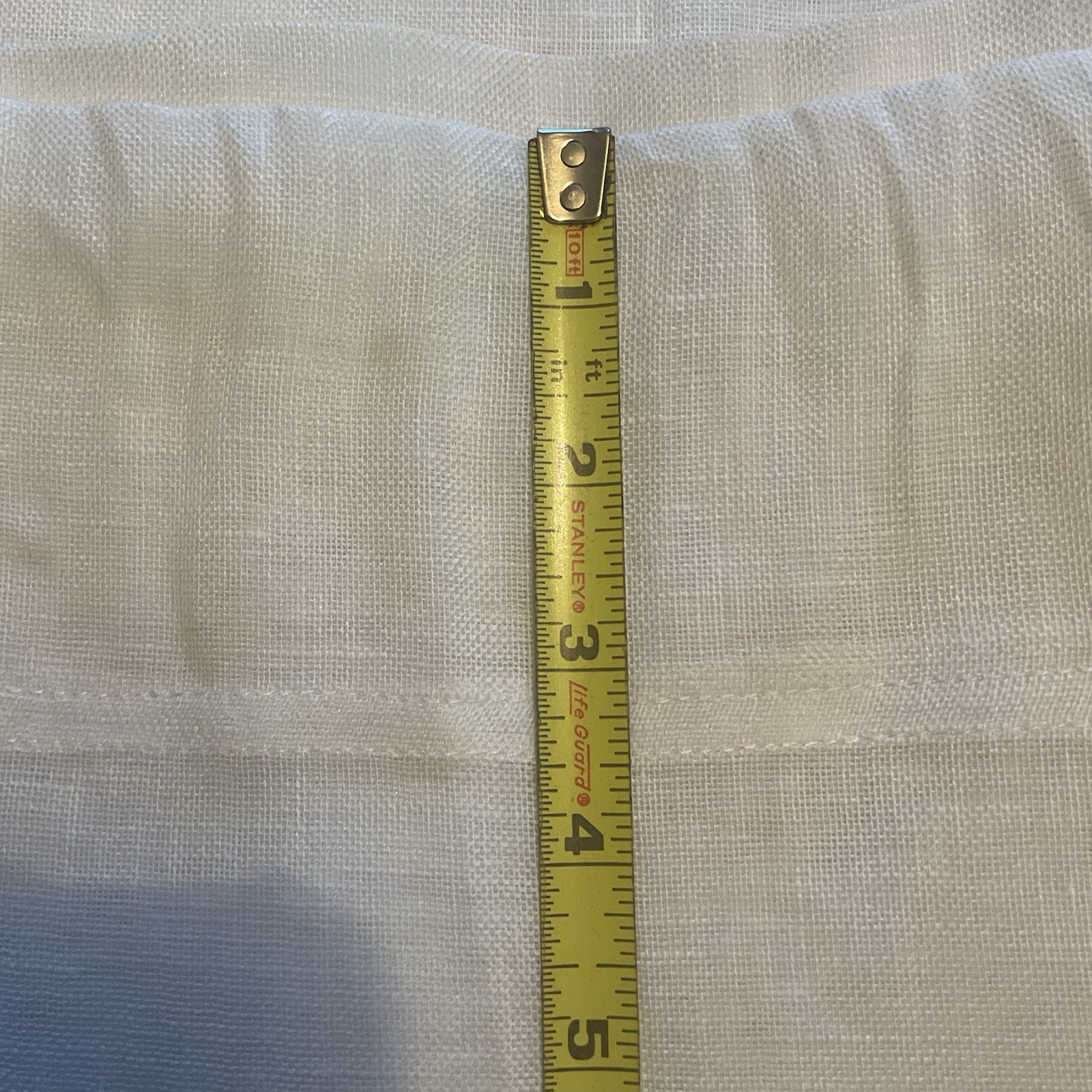 Pottery Barn 100% Linen Curtains Set of 2 White 50″ x 84” Unlined Semi Sheer
