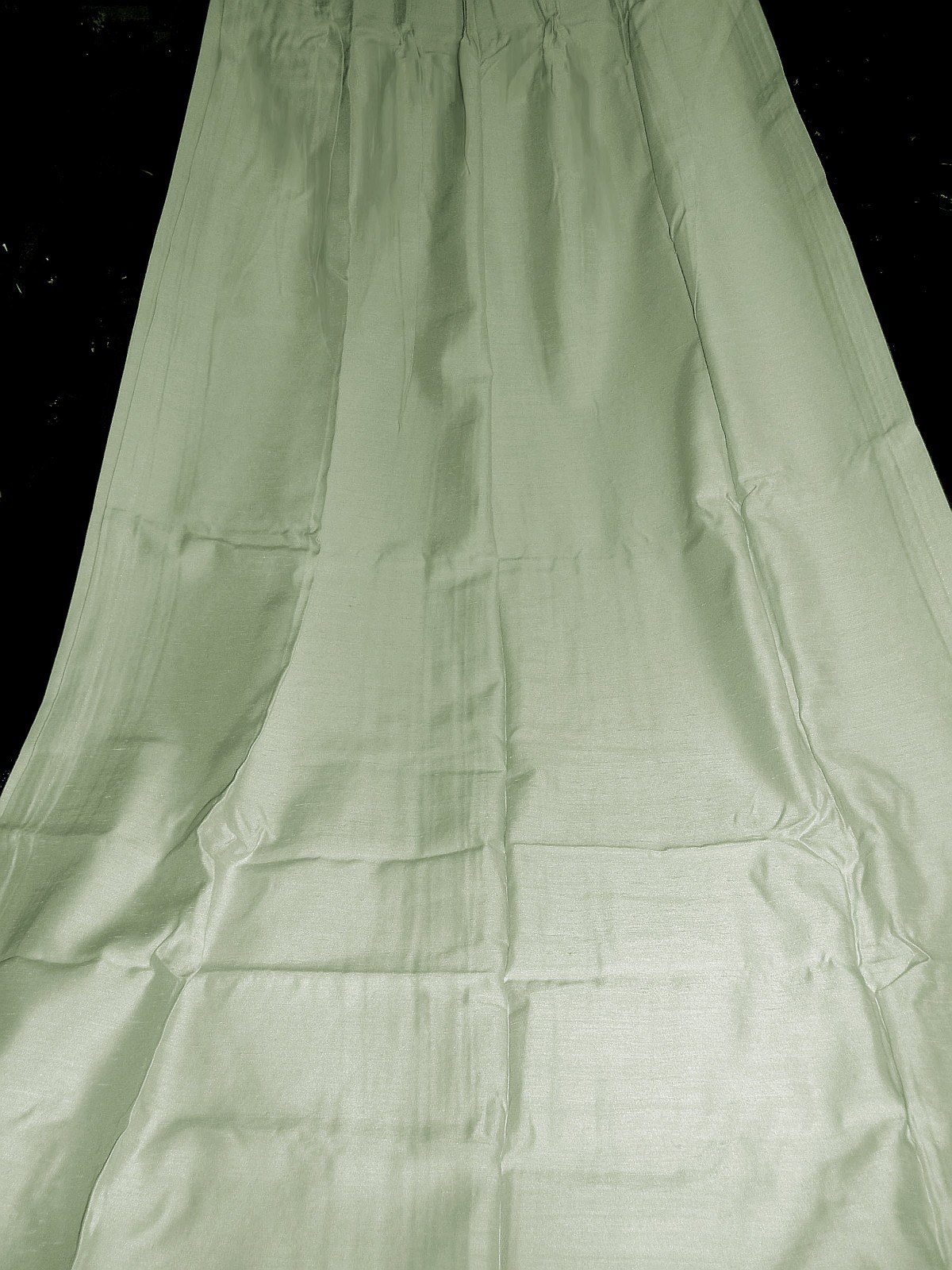1 Pair NEW 144 Wide x 99 Long PINCH PLEATED Luxury Ant Satin Drapes SALE $133.00